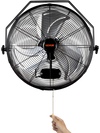 VEVOR Wall Mount Fan, 2 PCS 18 inch Manual 360-Degree Tilt Adjustment, 3-speed High Velocity Max. 4000 CFM Industrial Wall Fan for Indoor, Commercial, Warehouse, Workshop, Basement, Garage