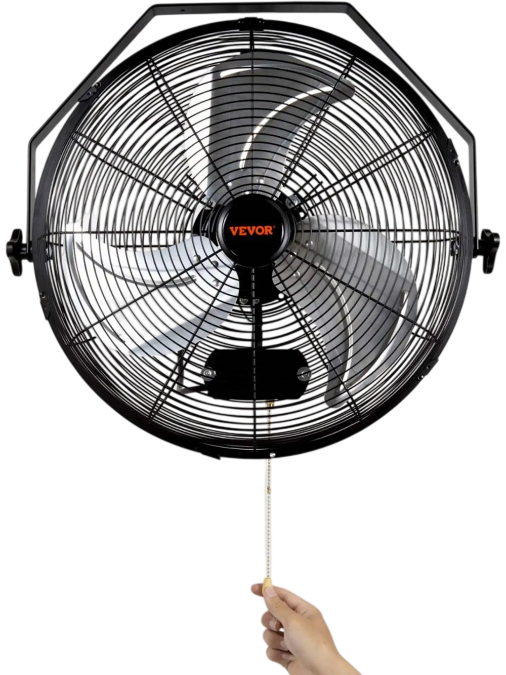 VEVOR Wall Mount Fan, 2 PCS 18 inch Manual 360-Degree Tilt Adjustment, 3-speed High Velocity Max. 4000 CFM Industrial Wall Fan for Indoor, Commercial, Warehouse, Workshop, Basement, Garage