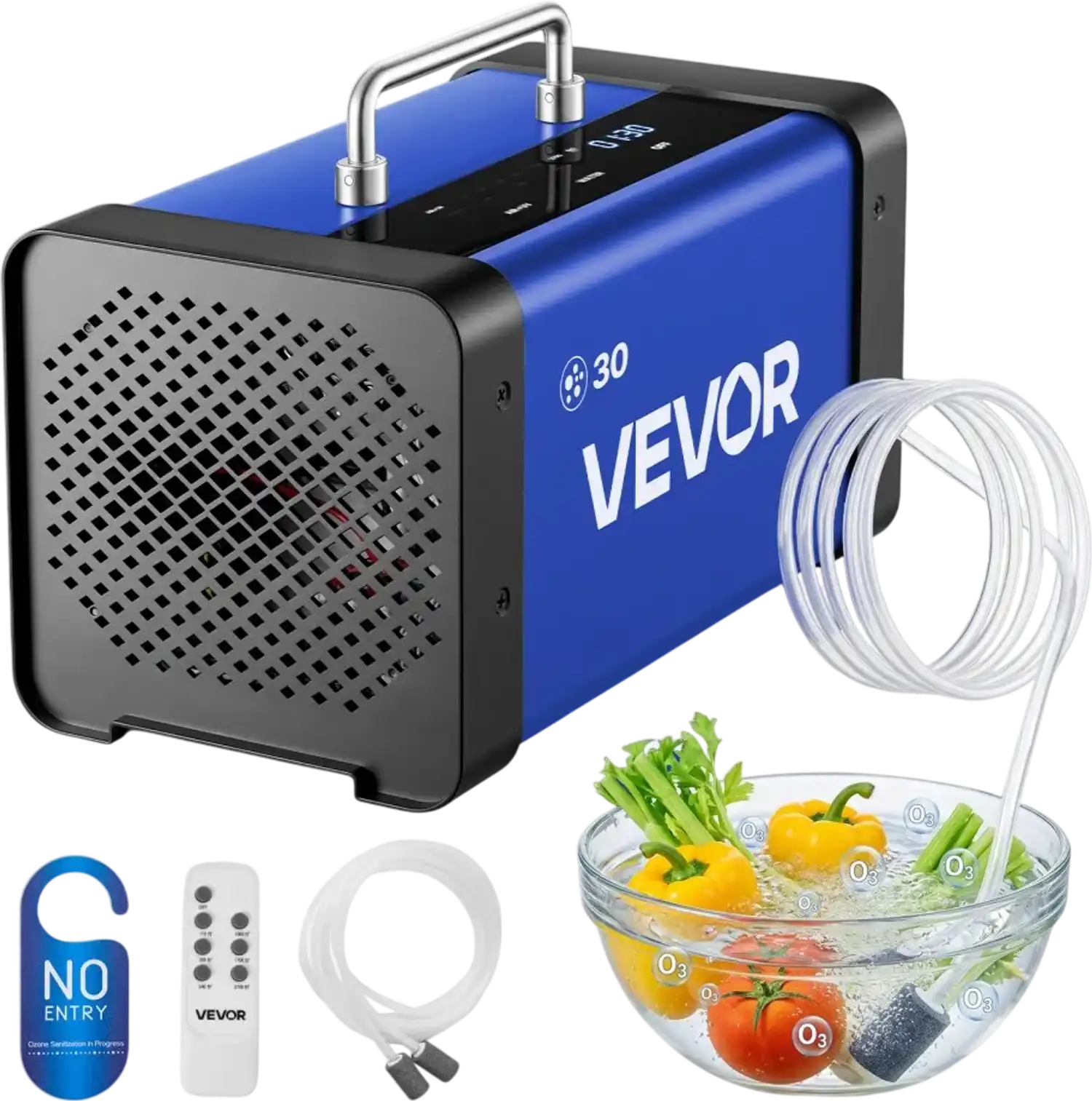 Vevor Ozone Generator Commercial Ozone Machine 30000 mg/h LCD Touchscreen New