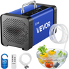 VEVOR Ozone Generator, 60000mg/h Commercial Ozone Machine, with 15s Delayed Start & Dual-Hose Water Mode & LCD Touchscreen, Industrial Deodorizer for Car, Smoke, Home Odors, Up to 4800 sq.ft