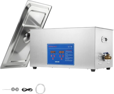 Vevor Ultrasonic Cleaner 22L 40kHz Stainless Steel Parts Cleaning Machine New