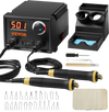 VEVOR Wood Burning Kit, 200~700°C Adjustable Temperature with Display, Dual Output Port with 2 Pyrography Pens, 23 Wire Nibs, 4 Wood Chip, 1 Pen Holder, 1 Screwdriver, 1 Knife, 1 Tweezers, 1 Sponge