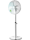 VEVOR Industrial Pedestal Fan, 16 Inch 75-Degree Oscillating Fan, Height Adjustable Standing Fans with 3 Adjustable Speeds, High Power Floor Fans for Office, Silver