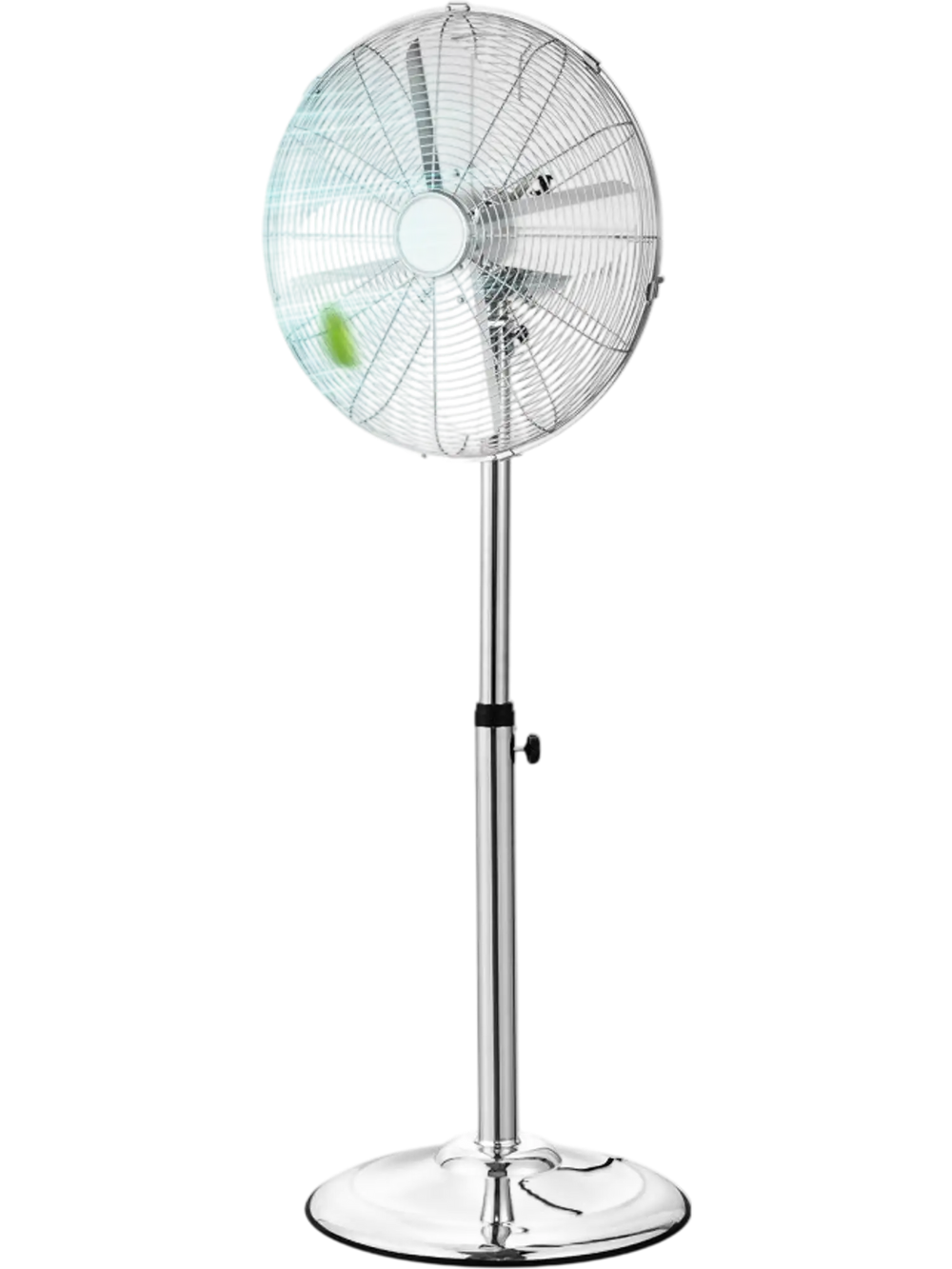 VEVOR Industrial Pedestal Fan, 16 Inch 75-Degree Oscillating Fan, Height Adjustable Standing Fans with 3 Adjustable Speeds, High Power Floor Fans for Office, Silver