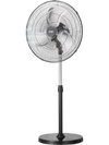 VEVOR Industrial Pedestal Fan, 18 Inch 90-Degree Oscillating Fan, Height Adjustable Standing Fans with 3 Adjustable Speeds, High Power Fans for Warehouse,Garage,Commercial,Residential, Black