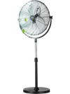 VEVOR Industrial Pedestal Fan, 20 Inch Standing Fan with 46.9 to 59.6 Inches Adjustable Height, Floor Fans with 3 Adjustable Speeds, High Power Fans for Warehouse,Garage,Commercial,Residential, Black