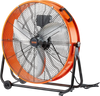 VEVOR Drum Fan, 24 Inch High Velocity Industrial Shop Fan, Heavy Duty Commercial Use Infinitely Variable Speed 7935CFM,360°Adjustable Tilting Industrial Floor Fan for Warehouse,Workshop,Factory