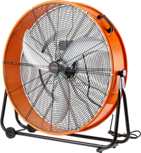 VEVOR Drum Fan, 30 Inch High Velocity Industrial Shop Fan, Heavy Duty Commercial Use 3-Speed 13000CFM, 360°Adjustable Tilting Industrial Floor Fan for Warehouse,Workshop,Factory, Basement