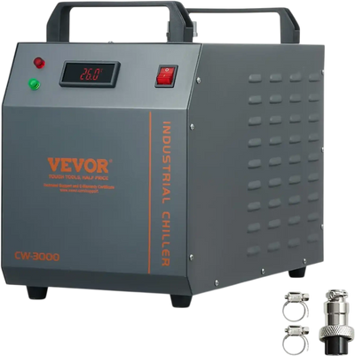 Vevor Industrial Water Chiller Air-Cooled 12 L Cooling System New