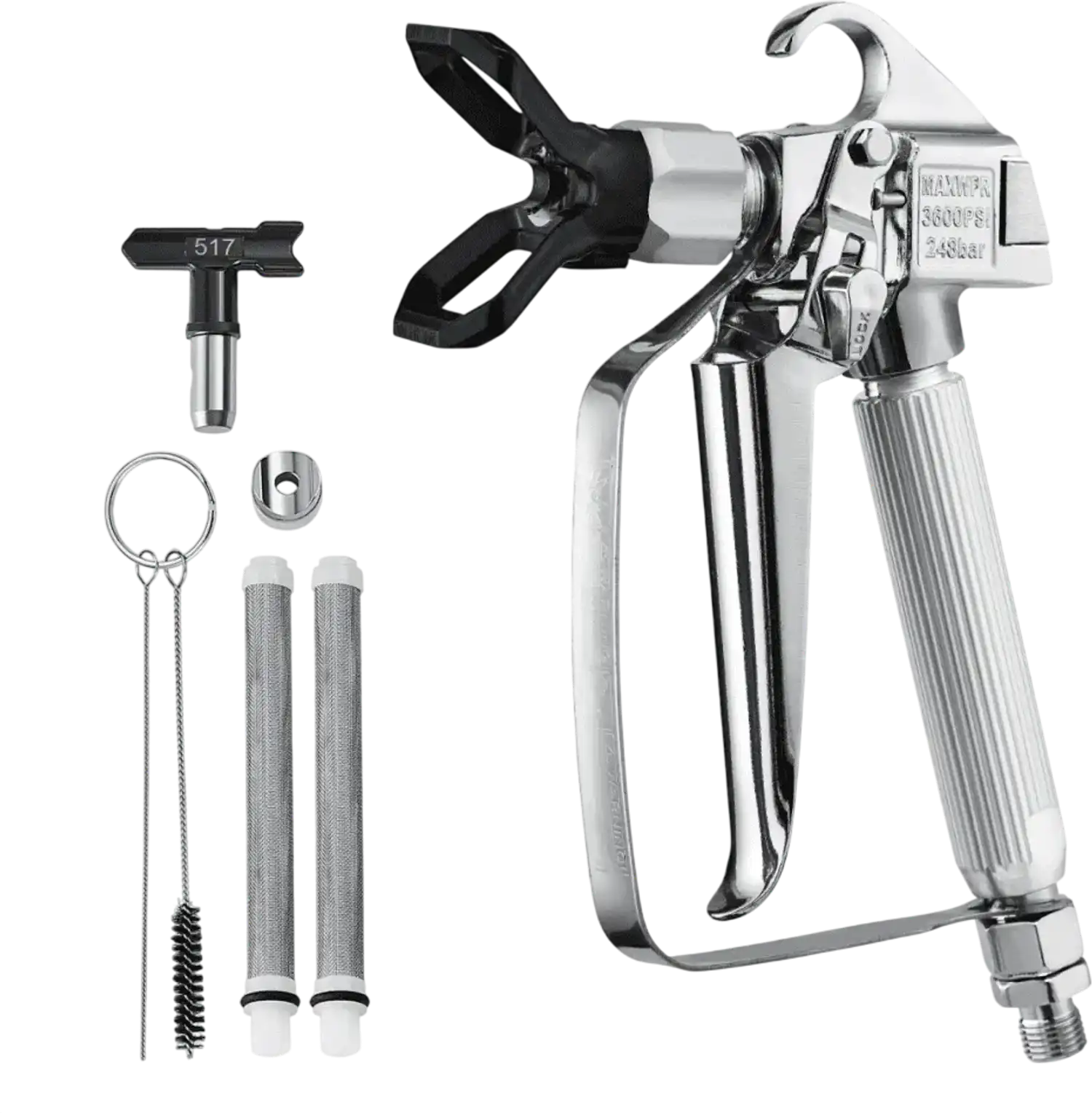 Vevor Airless Paint Spray Gun High Pressure 3600 PSI with 517 Tip New