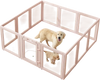 VEVOR Dog Whelping Box, 60x59x23 in Transparent Plastic Dog Whelping Pen for X-Large Sized Dogs, Waterproof Puppy Playpen with Windows & Door Lock, Easy to Clean, Durable Indoor Pet Dogs Cats Birth Kit