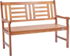 VEVOR Outdoor Bench, 48 inches Wood Garden Bench for Outdoors, Outdoor Garden Park Bench with Backrest and Armrests, 700 lbs Load Capacity Bench, Patio Bench for Garden, Park, Yard, Front Porch