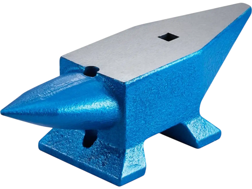 VEVOR Single Horn Anvil 22Lbs Steel Anvil Blacksmith for Sale Forge Steel Tools with Round and Square Hole and Equipment Anvil Rugged Blacksmith Jewelers Durable and Robust Metalsmith Tool