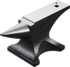 VEVOR Single Horn Anvil, 55lbs Cast Steel Anvil, High Hardness Rugged Round Horn Anvil for Blacksmiths, with Large Countertop and Stable Base, Metal Working Tool for Metal Bending, Shaping, Twisting