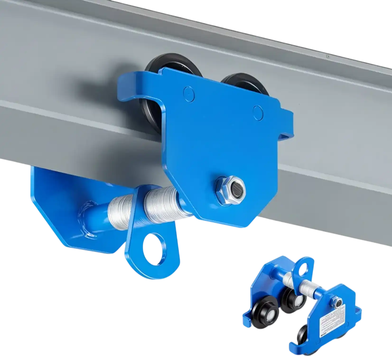 Vevor Manual Trolley 1100 lbs Push Beam Hoist for I-Beams New