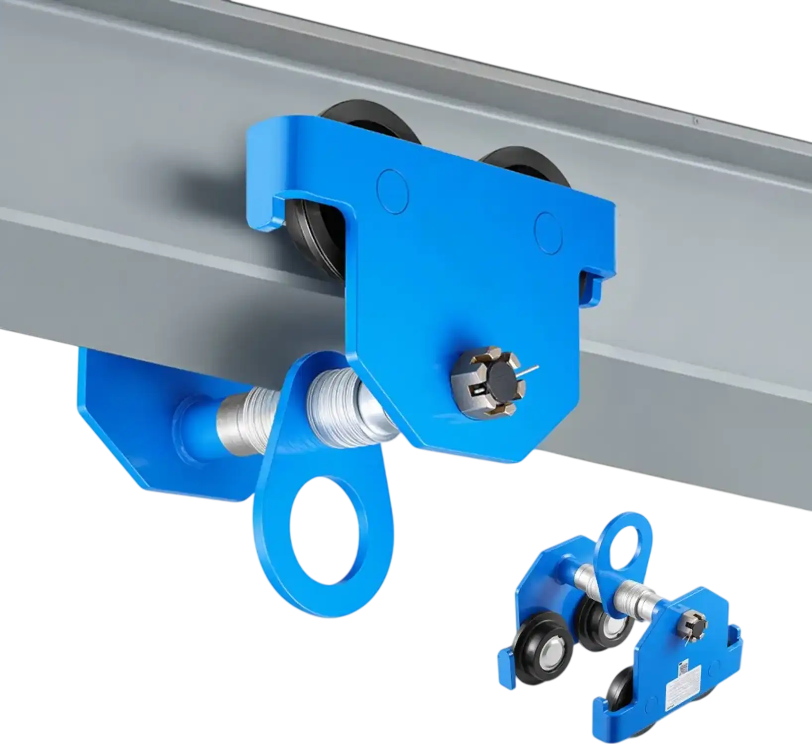 Vevor Manual Trolley 6600 lbs 3-Ton Push Beam Hoist for 2.5