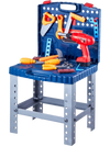 VEVOR Kids Workbench, 56 pcs, Kids Tool Bench with Realistic Tools and Electric Drill, Pretend Play Construction Workbench Toys for Toddlers, Toddler Work Bench Learning Gift for Boys & Girls Age 3+