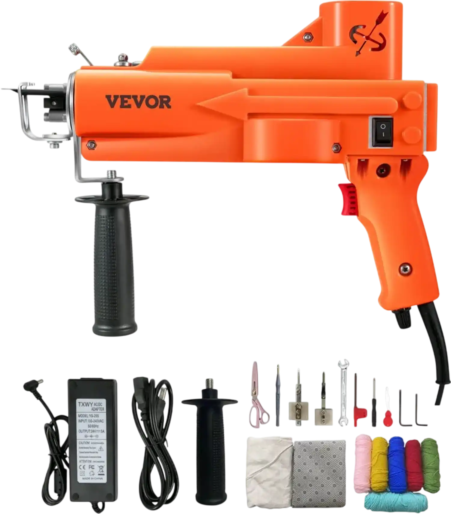 Vevor Tufting Gun 2-in-1 Cut & Loop Pile Electric Carpet Weaving Machine Starter Kit New