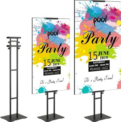 Vevor Poster Stand Adjustable Height Double-Sided Floor Sign Holder New
