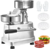 VEVOR Commercial Burger Patty Maker, 130mm/5inch Hamburger Beef Patty Maker, Heavy Duty Food-Grade Stainless Steel Bowl Burger Press Machine, Kitchen Meat Forming Processor with 1000 Pcs Patty Papers