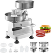 VEVOR Commercial Burger Patty Maker, Hamburger Beef Patty Maker with 3 Convertible Mold(4/5/6-inch), Heavy Duty Stainless Steel Burger Press Machine, Meat Forming Processor with 1500 Pcs Patty Papers