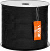 VEVOR Durable Nylon Cord, 3/16 inch x 1000 ft, 32-Strand Design, 720 LBS Load Capacity, Multi-Purpose Rope for Outdoor Adventures, Tree Work, and Emergency Situations, Black