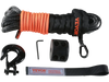 VEVOR Synthetic Winch Rope, 3/16 Inch x 50 Feet 8,350 lbs Synthetic Winch Line Cable Rope with Protective Sleeve + Stopper + Forged Winch Hook + Pull Strap, Universal Fit for ATV, UTV, Vehicle Towing