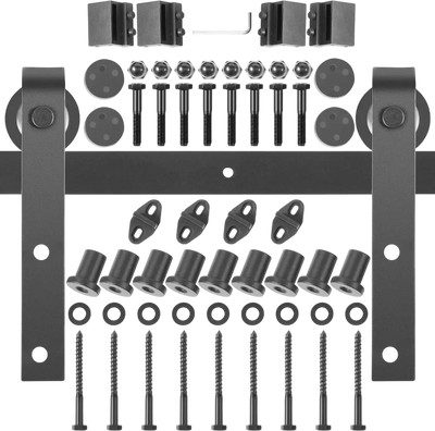 Vevor Barn Door Hardware Kit 11' Double Sliding Door Track Set New