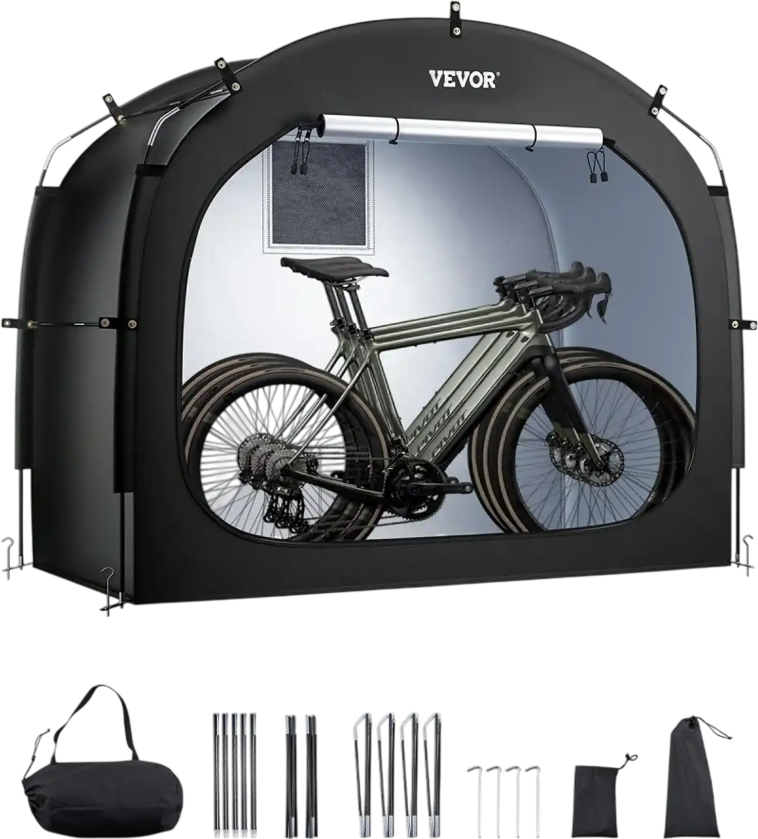 Vevor Bike Storage Tent Outdoor Waterproof Shelter for 3-4 Bikes New