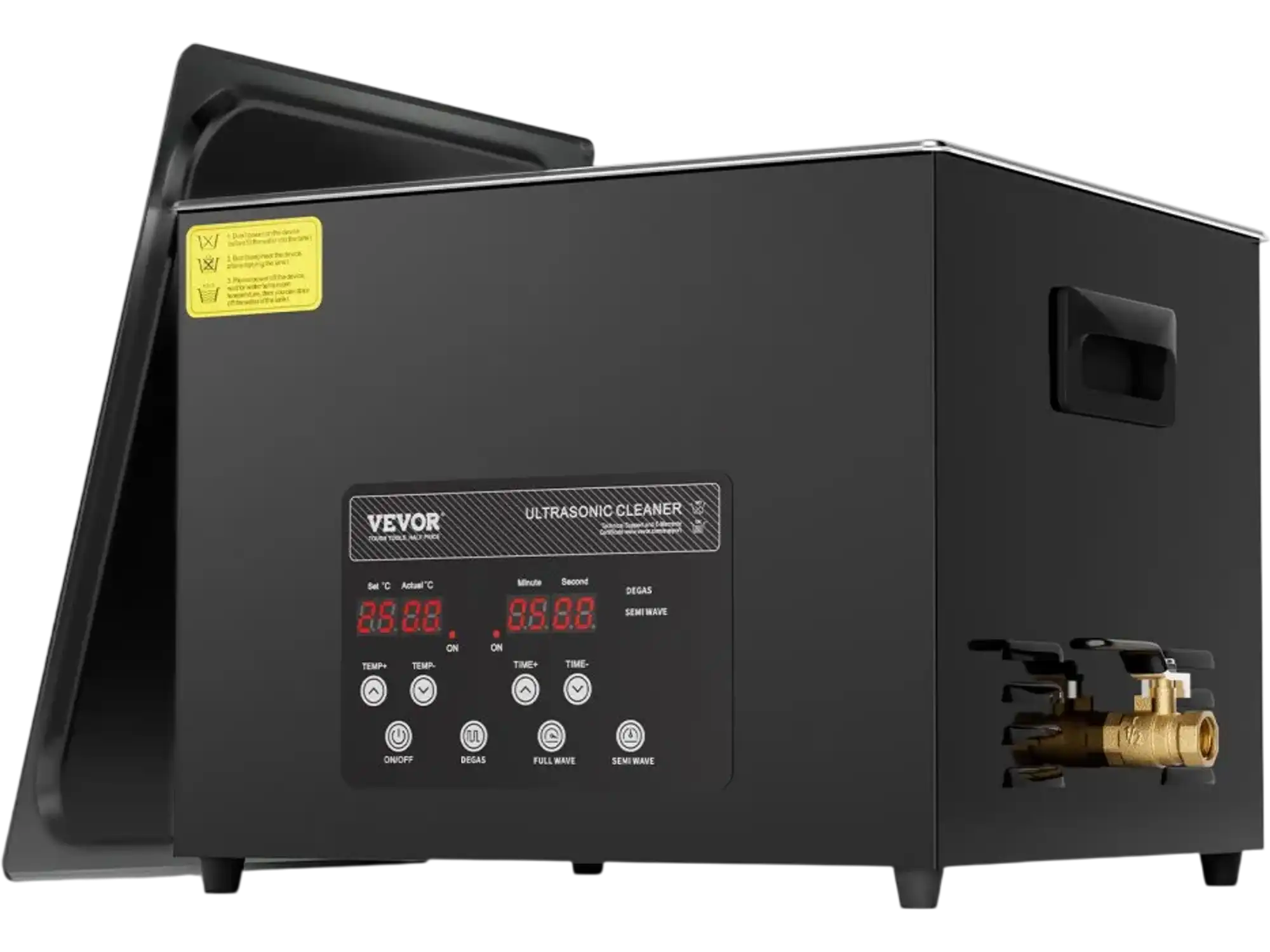Vevor Ultrasonic Cleaner 15L 360W Digital Cleaning Machine with Heater & Timer New