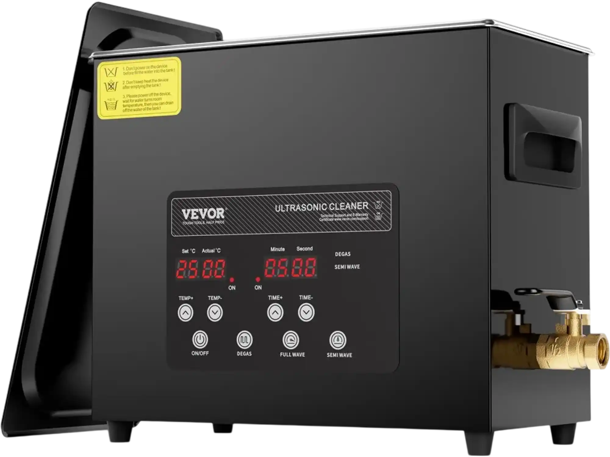 Vevor Ultrasonic Cleaner 6L 180W Digital Cleaning Machine with Heater & Timer New