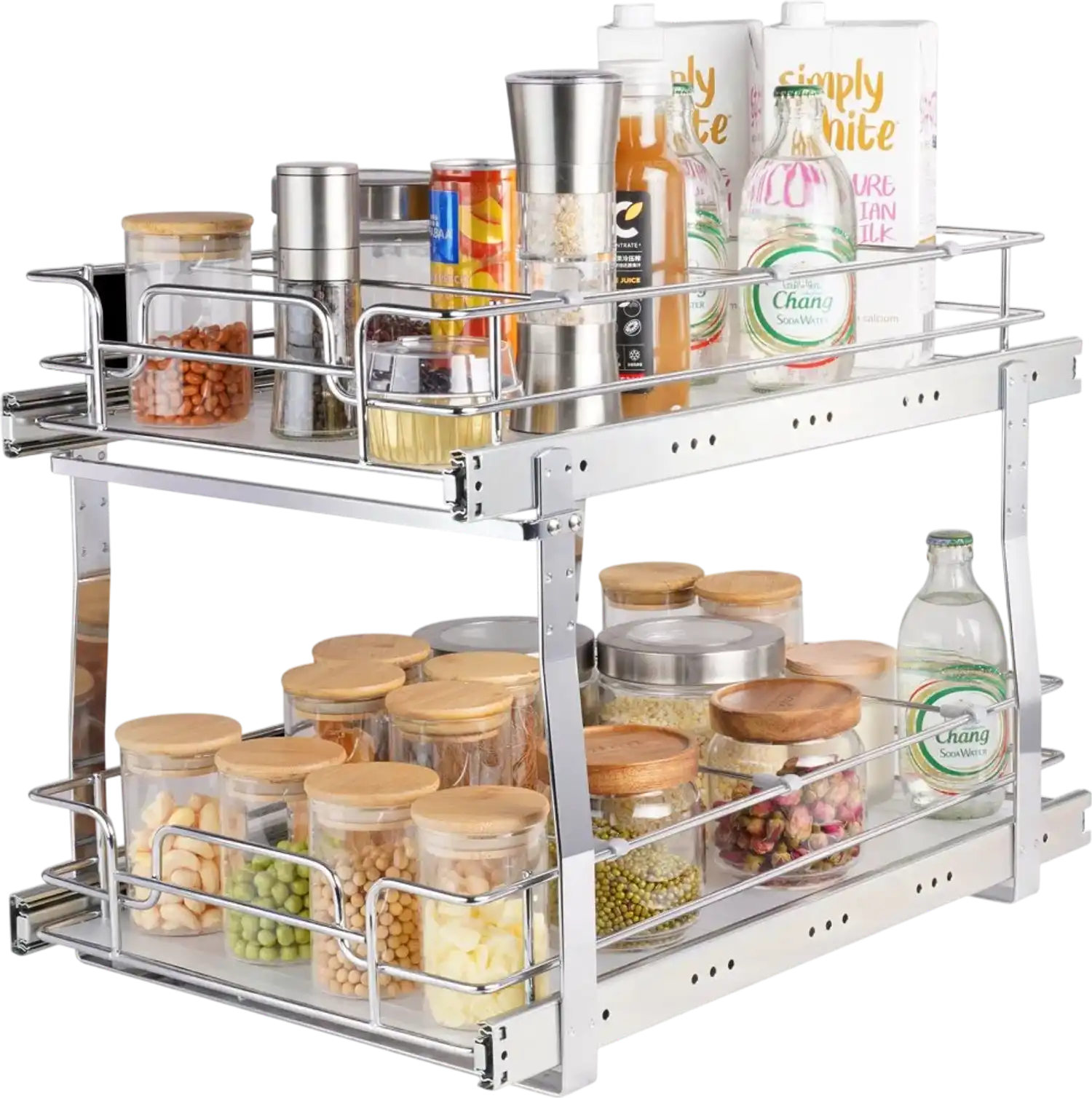 Vevor Pull Out Cabinet Organizer 2-Tier 14