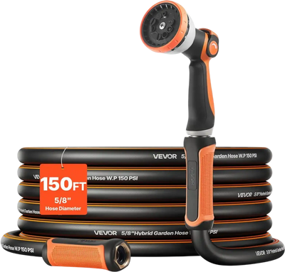 VEVOR Garden Hose, 150 ft 5/8