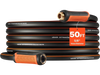 VEVOR Garden Hose, 50 ft 5/8" Heavy Duty 4-Layer Rubber Water Hose, 150PSI Working & 600PSI Burst, Flexible & Non-kink Outdoor Waterhose with 3/4" Fitting, Lightweight Hoses for Gardening Cleaning
