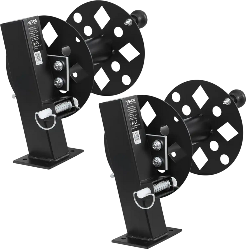 VEVOR 2PCS Heavy Duty Welding Cable Reels, Welding Cable Lead Reels for 150FT 1/0 & 125FT 2/0 Cable, Powder-Coated Steel Reel with Locking Pin for Service Trucks, Fleet Maintenance, Jobsites