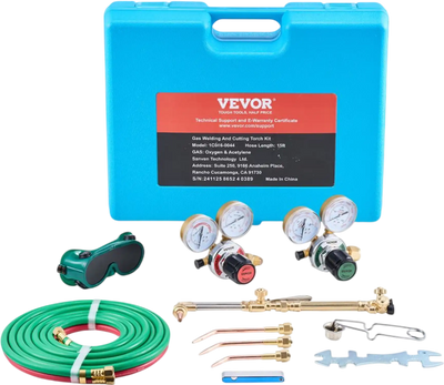 Vevor Torch Kit Portable Oxygen-Acetylene Welding & Cutting Set 14-Pc New