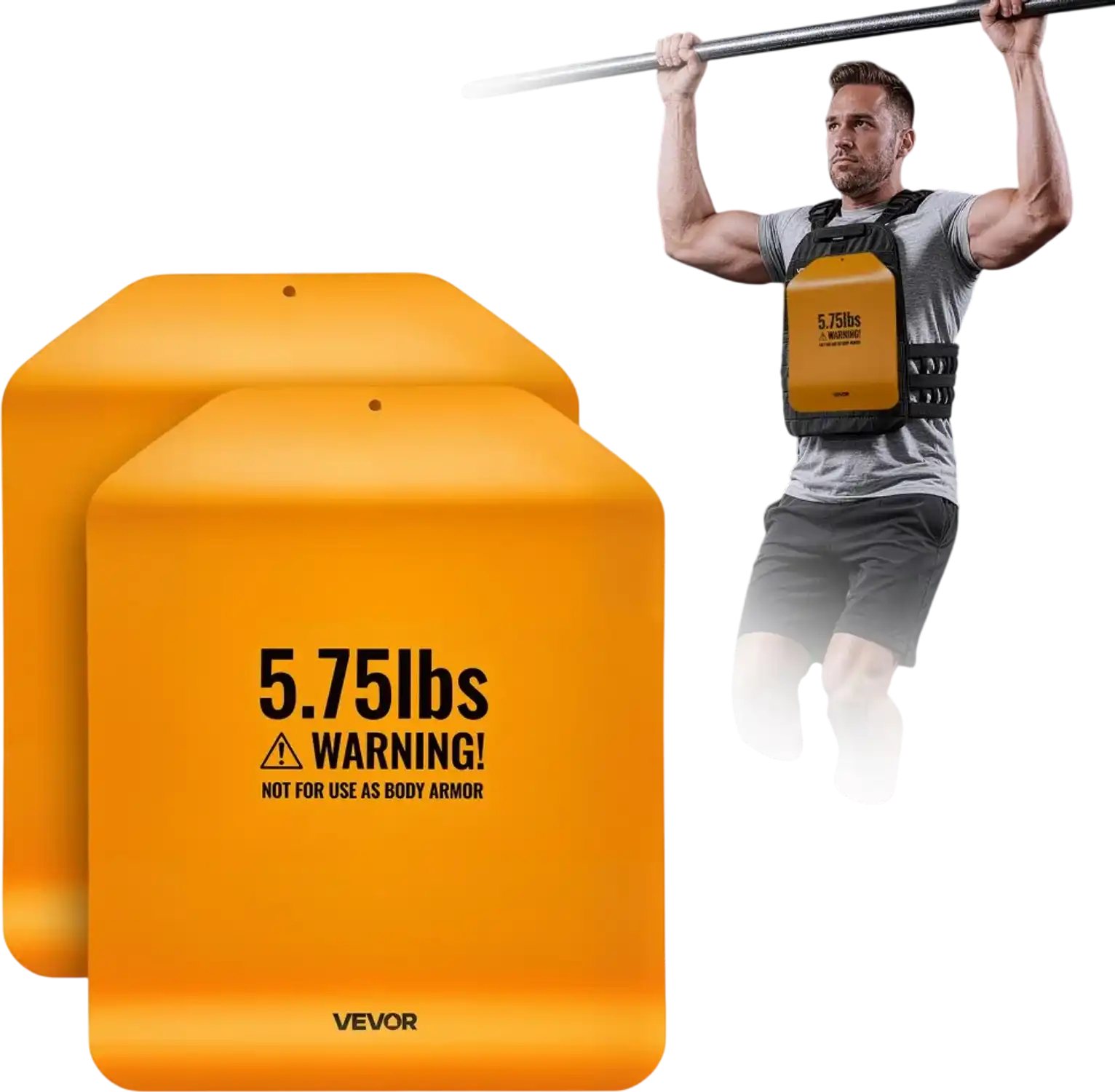 Vevor Weight Vest Plates Curved 5.75 lbs Pair New