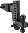 VEVOR Adjustable Trailer Hitch, Fit 2.5 Inch Receiver, Trailer Hitch Mount with 2 Inch & 2-5/16 Inch Balls, 28000 lbs GTW, 8 Inch Drop, Towing Ball Mounts for RVs, Off-Road Vehicles and Trucks, Black