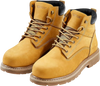 VEVOR Steel Toe Work Boots, US Size 11.5, Waterproof Work Boots for Men, Slip-Resistant Work Boot, Lightweight and Breathable Rubber Sole Mens Boots for Industry Construction, Brown Yellow