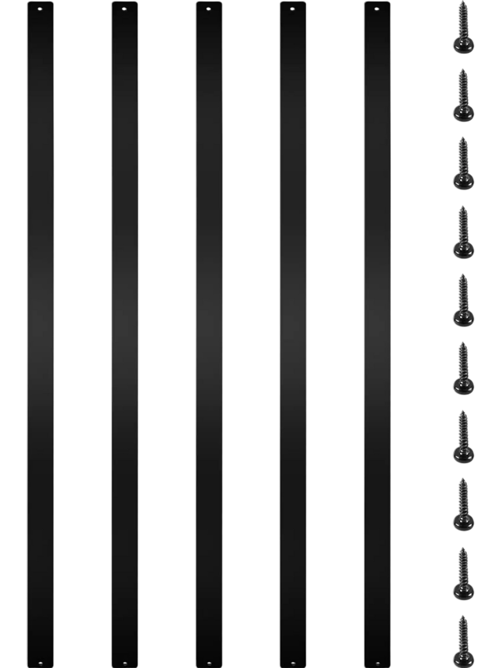 VEVOR Deck Balusters, 16 Pack Metal Deck Spindles, 29.5\"x1\" Staircase Baluster with Screws, Aluminum Alloy Deck Railing for Wood and Composite Deck, Stylish Baluster for Outdoor Stair Deck Porch
