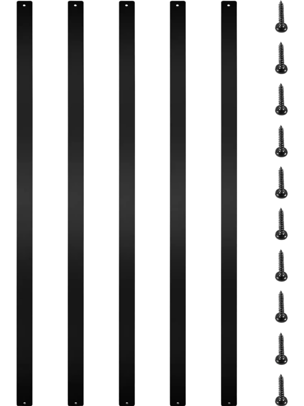 VEVOR Deck Balusters, 76 Pack Metal Deck Spindles, 29.5"x1"x0.2" Staircase Baluster with Screws, Aluminum Alloy Deck Railing for Wood and Composite Deck, Stylish Baluster for Outdoor Stair Deck Porch