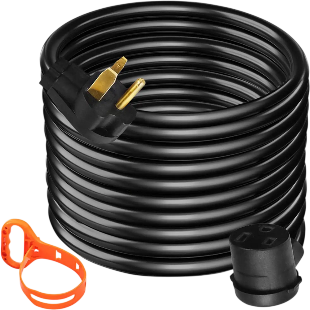 VEVOR Welder Extension Cord 40Amp 50ft 250V, Welding Power Cord with NEMA 6-50 Plug 8 Gauge 3 Prong for MIG,Lincoln,Plasma,Miller,TIG Tested to UL Standards