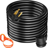 VEVOR Welder Extension Cord 40Amp 50ft 250V, Welding Power Cord with NEMA 6-50 Plug 8 Gauge 3 Prong for MIG,Lincoln,Plasma,Miller,TIG Tested to UL Standards