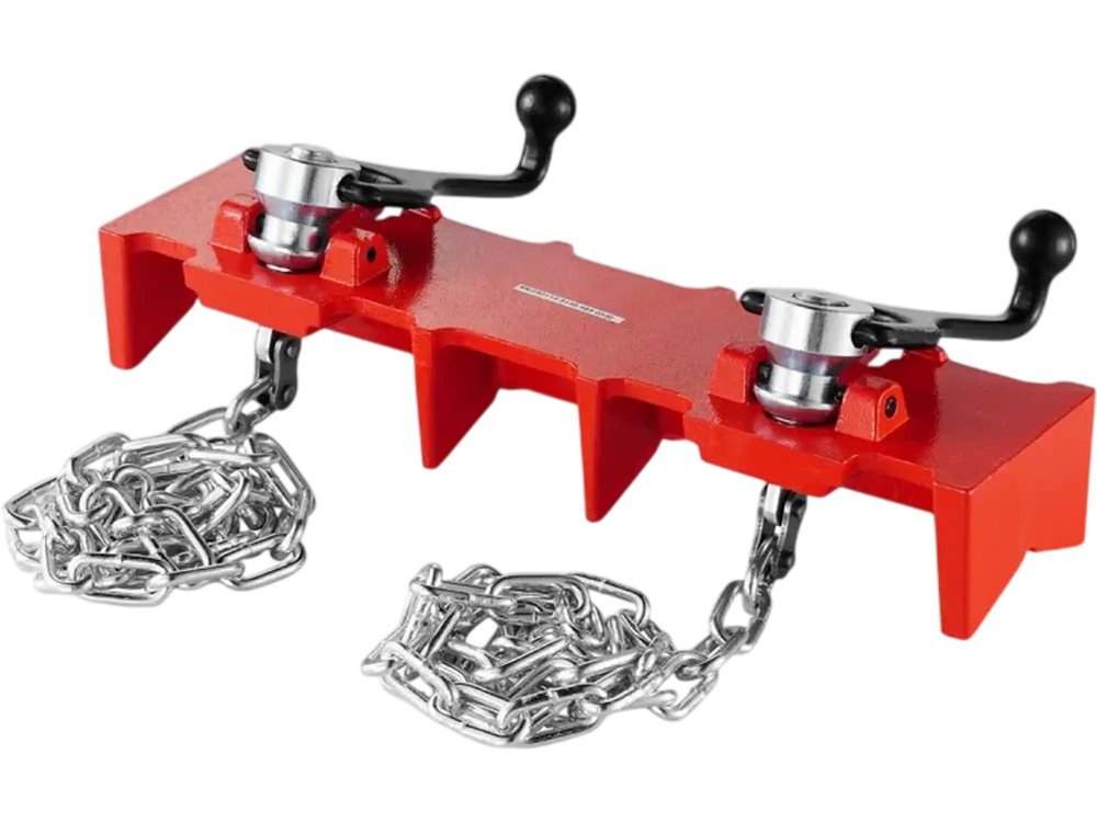 VEVOR Pipe Welding Vise, 1/2" to 8" Pipe Welding Clamp with Dual Chains & Crank Handles, Heavy-Duty Cast Iron Welding Vise for a Variety of Pipes