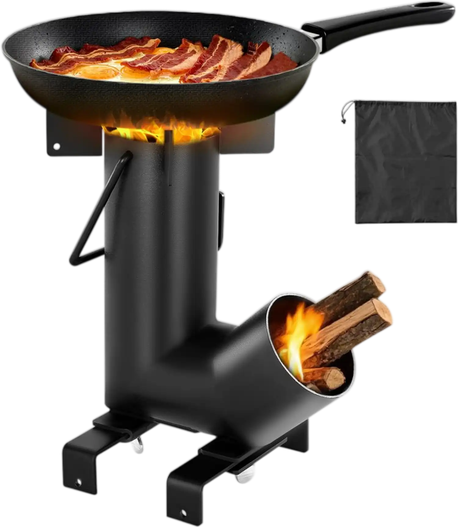 Vevor Rocket Stove Portable Wood Burning Camping Stove New