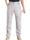VEVOR FR Pants for Men, 9 oz 100% Cotton, Flame-Resistant Cargo Pants with Multi-Pockets and Elastic Waist, Reinforced Tear-proof Stitching, Ideal for Welding Work and Casual Wear, XXL Size, Gray