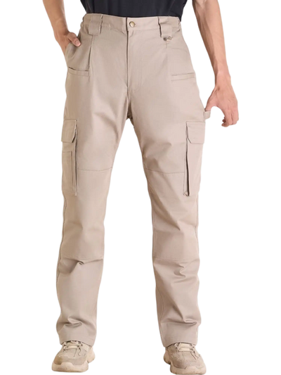 Vevor Safety Pants FR Cargo Pants Flame-Resistant Multi-Pocket Elastic Waist Khaki M New