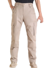 VEVOR FR Pants for Men, 9 oz 100% Cotton, Flame-Resistant Cargo Pants with Multi-Pockets and Elastic Waist, Reinforced Tear-proof Stitching, Ideal for Welding Work and Casual Wear, XXL Size, Khaki