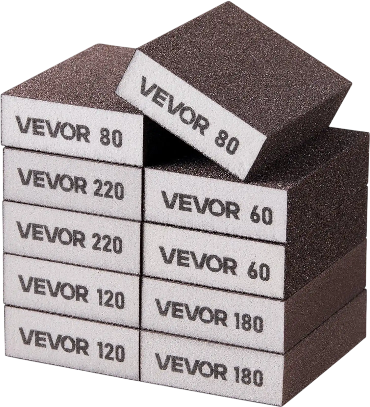 Vevor Sanding Sponge 10-Pc Washable Reusable Sanding Blocks New