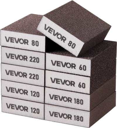 Vevor Sanding Sponge 10-Pc Washable Reusable Sanding Blocks New